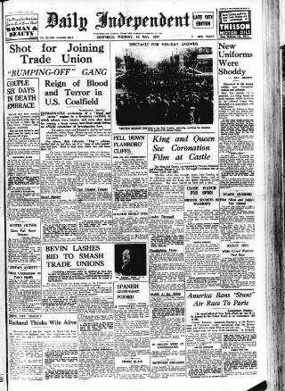 cover page of Sheffield Independent published on May 18, 1937