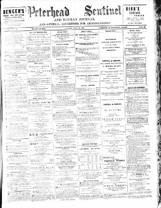 cover page of Peterhead Sentinel and General Advertiser for Buchan District published on May 18, 1894