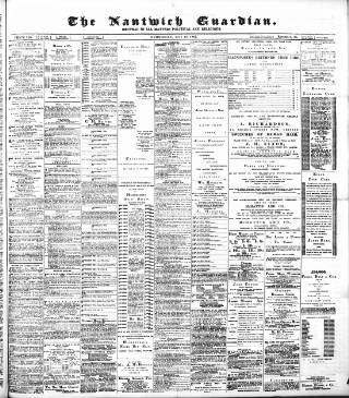 cover page of Nantwich Guardian published on May 18, 1887
