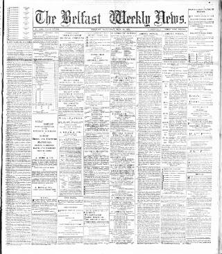 cover page of Belfast Weekly News published on May 18, 1889
