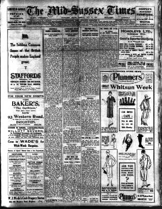 cover page of Mid Sussex Times published on May 18, 1926