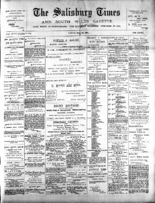cover page of The Salisbury Times published on May 18, 1894