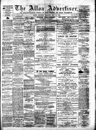 cover page of Alloa Advertiser published on May 18, 1889