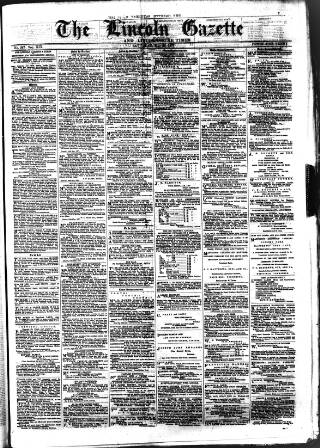 cover page of Lincoln Gazette published on May 26, 1877