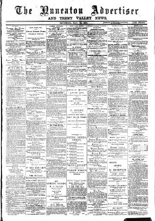cover page of Nuneaton Advertiser published on May 18, 1895