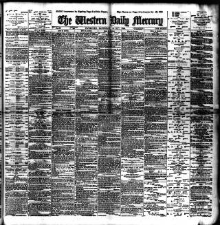 cover page of Western Daily Mercury published on May 18, 1895