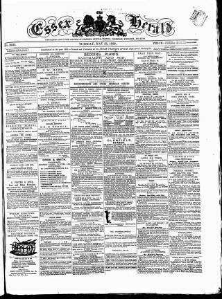 cover page of Essex Herald published on May 18, 1869