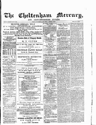 cover page of Cheltenham Mercury published on May 18, 1872