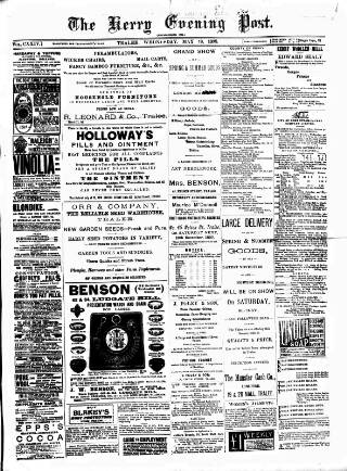 cover page of Kerry Evening Post published on May 18, 1898