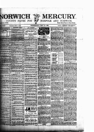 cover page of Norwich Mercury published on May 18, 1904