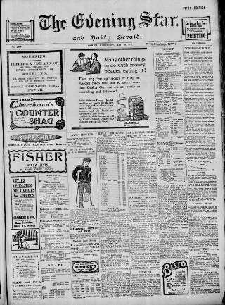 cover page of Evening Star published on May 18, 1910
