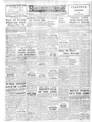 cover page of Roscommon Herald published on May 23, 1953