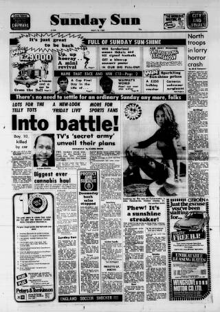 cover page of Sunday Sun (Newcastle) published on May 18, 1980