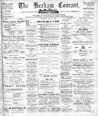 cover page of Hexham Courant published on May 18, 1907
