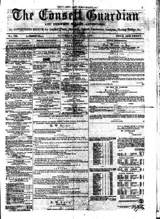 cover page of Consett Guardian published on May 18, 1872