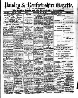 cover page of Paisley & Renfrewshire Gazette published on May 18, 1901