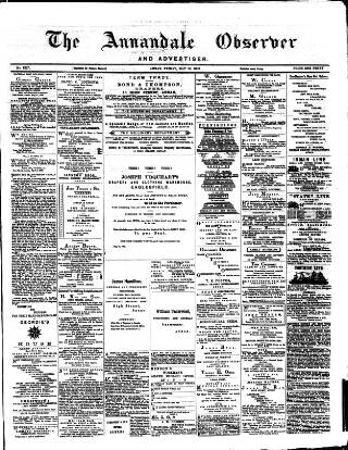 cover page of Annandale Observer and Advertiser published on May 18, 1883