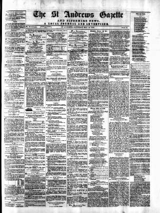 cover page of St. Andrews Gazette and Fifeshire News published on May 18, 1878