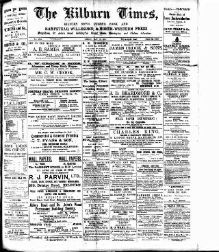cover page of Kilburn Times published on May 18, 1906