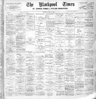 cover page of Blackpool Times published on May 18, 1904