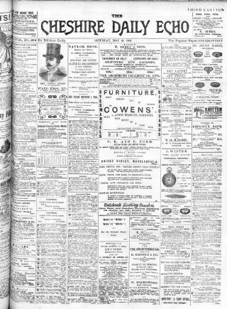 cover page of Cheshire Daily Echo published on May 18, 1901