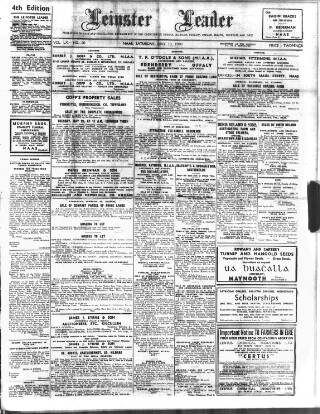 cover page of Leinster Leader published on May 18, 1940