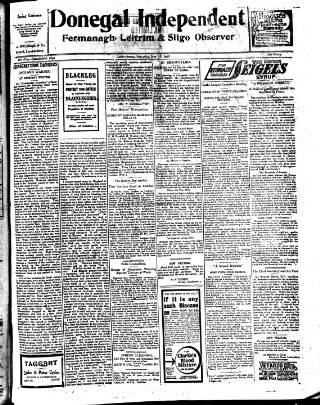 cover page of Donegal Independent published on May 18, 1918