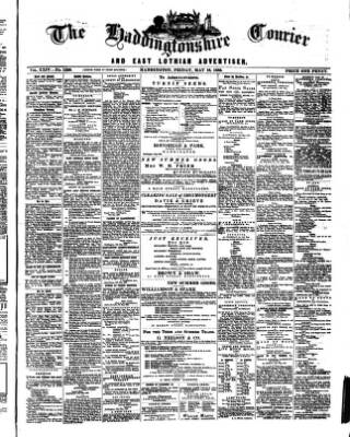 cover page of Haddingtonshire Courier published on May 18, 1883