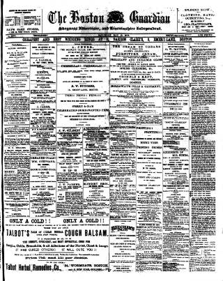 cover page of Boston Guardian published on May 18, 1901