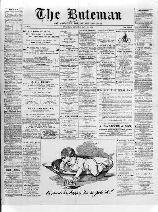 cover page of Buteman published on May 18, 1889