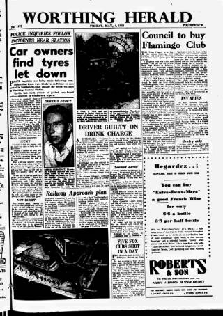 cover page of Worthing Herald published on May 4, 1956