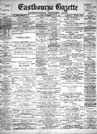 cover page of Eastbourne Gazette published on May 18, 1904
