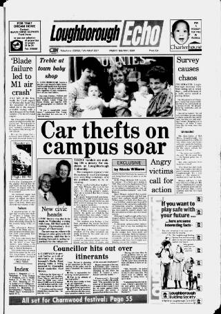 cover page of Loughborough Echo published on May 18, 1990