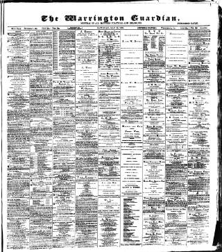 cover page of Warrington Guardian published on May 18, 1889