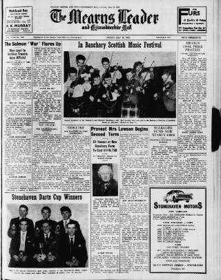 cover page of Mearns Leader published on May 18, 1962