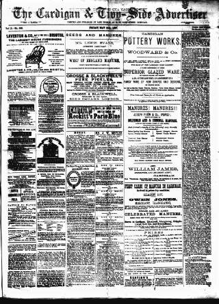 cover page of Cardigan & Tivy-side Advertiser published on May 18, 1877