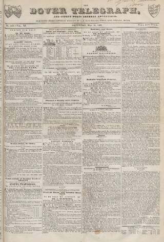 cover page of Dover Telegraph and Cinque Ports General Advertiser published on May 18, 1844