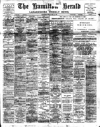 cover page of Hamilton Herald and Lanarkshire Weekly News published on May 18, 1894