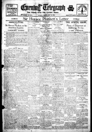 cover page of Dublin Evening Telegraph published on May 18, 1923