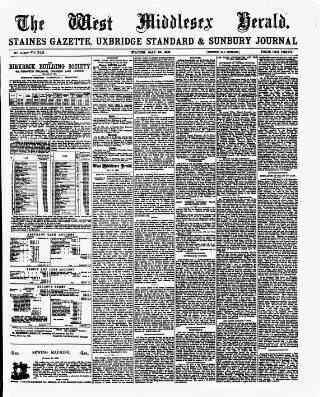 cover page of West Middlesex Herald published on May 18, 1895