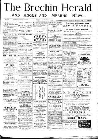 cover page of Brechin Herald published on May 26, 1891