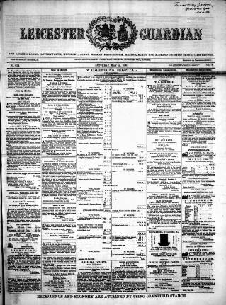 cover page of Leicester Guardian published on May 18, 1861