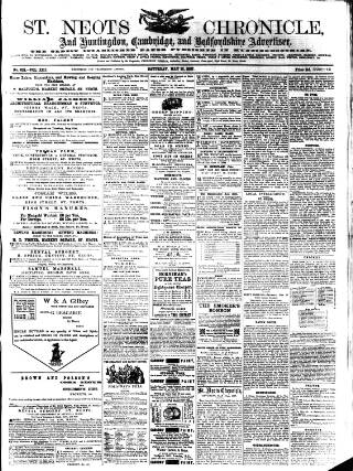 cover page of St. Neots Chronicle and Advertiser published on May 18, 1867