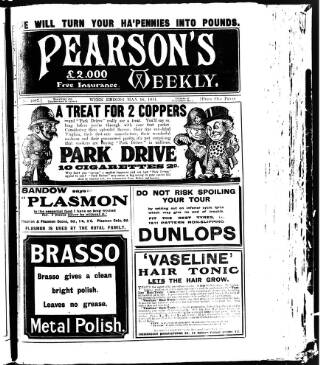 cover page of Pearson's Weekly published on May 18, 1911