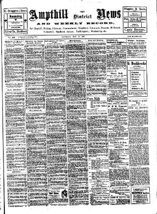 cover page of Ampthill & District News published on May 18, 1907