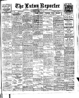 cover page of Luton Reporter published on May 18, 1911
