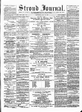 cover page of Stroud Journal published on May 18, 1878