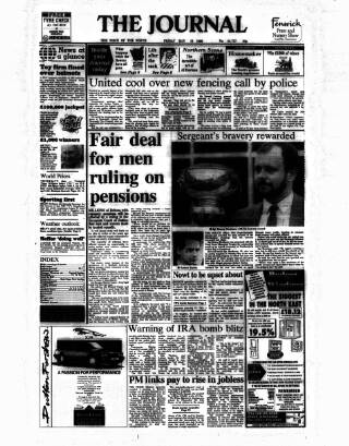 cover page of Newcastle Journal published on May 18, 1990