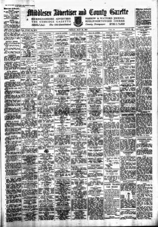 cover page of Uxbridge & W. Drayton Gazette published on May 18, 1951