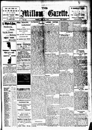 cover page of Millom Gazette published on May 18, 1906
